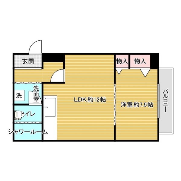 大阪市淀川区西宮原 中古マンション間取画像
