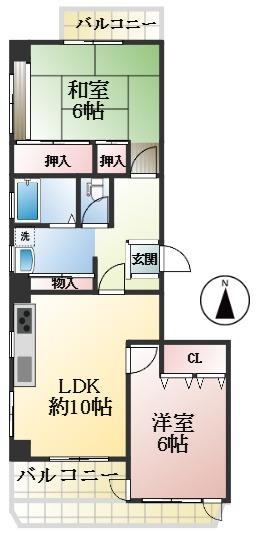 セリーヌ本山|(神戸市東灘区本山中町)の中古マンション間取画像