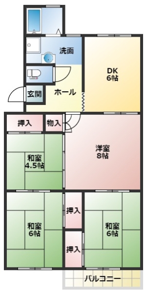 宝塚市逆瀬台 中古マンション間取画像