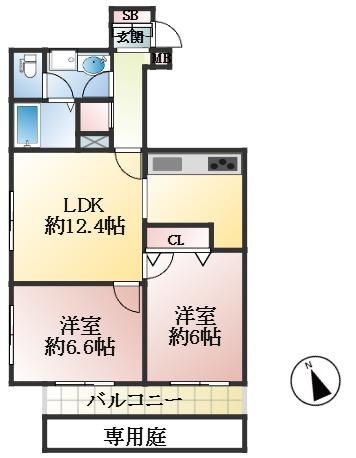 神戸市東灘区深江本町 中古マンション間取画像
