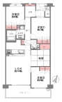 神戸市東灘区深江南町 中古マンション間取画像