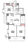 神戸市中央区加納町 中古マンション間取画像