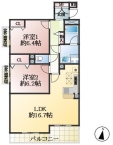 西宮市清水町 中古マンション間取画像