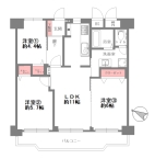 神戸市東灘区森北町 中古マンション間取画像